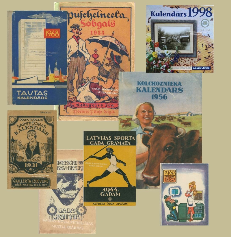 Kalendāri Valkas novadpētniecības muzeja krājumā