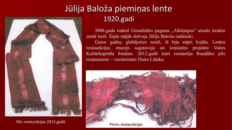 Jūlija Baloža piemiņas lente