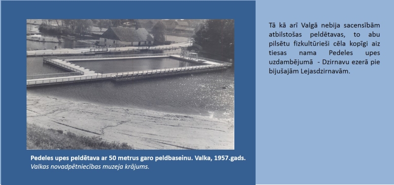 Pedeles upes peldētava ar 50m peldbaseinu
