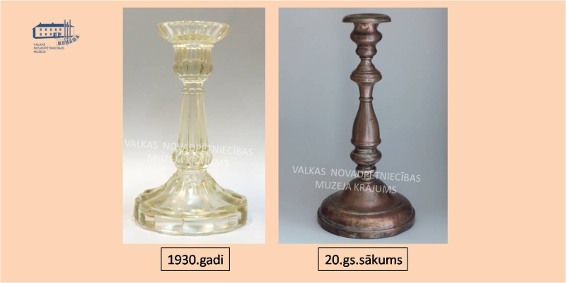 1930.gada stikla svečturis, 20.gs sākuma dzelzs svečturis
