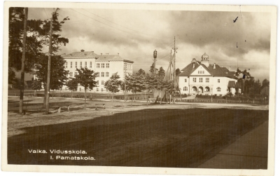 Valka. Vidusskola. 1. pamatskola