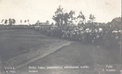 Brāļu kāpu pieminekļa atklāšanas svētki