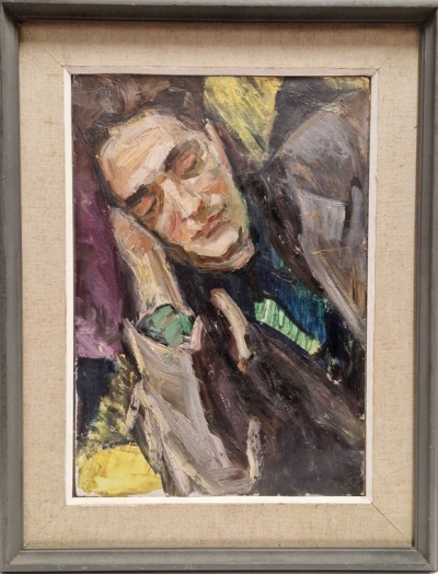 Gleznotājs Bruno Sipāns miegā