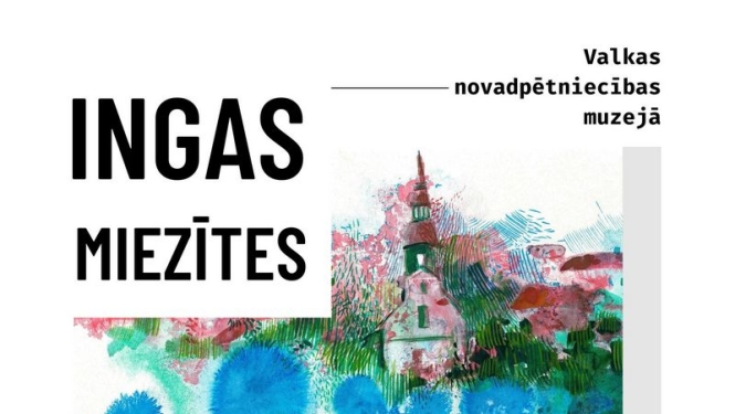 Ingas Miezītes personālizstādes "Satikšanās" afiša