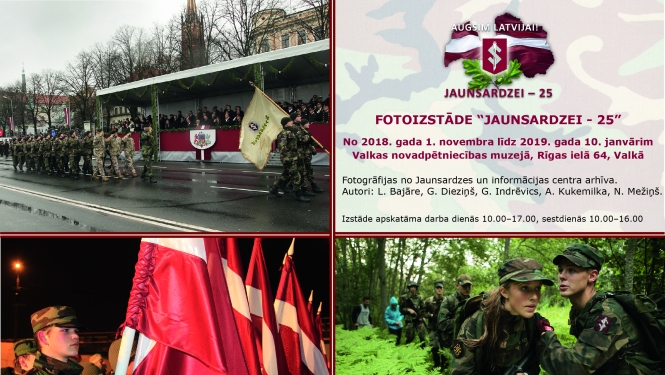4 bilžu kolāža ar jaunsargiem