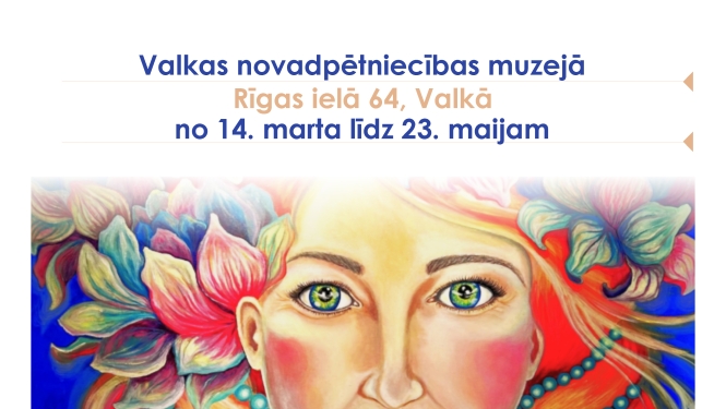 Valkas novada mākslinieku darbu izstādes “Trauslums” afiša